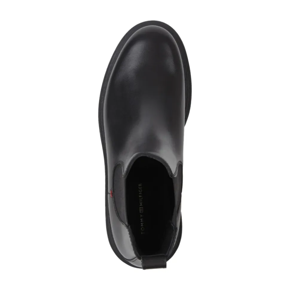 Premium Chunky Black Ankle Boots