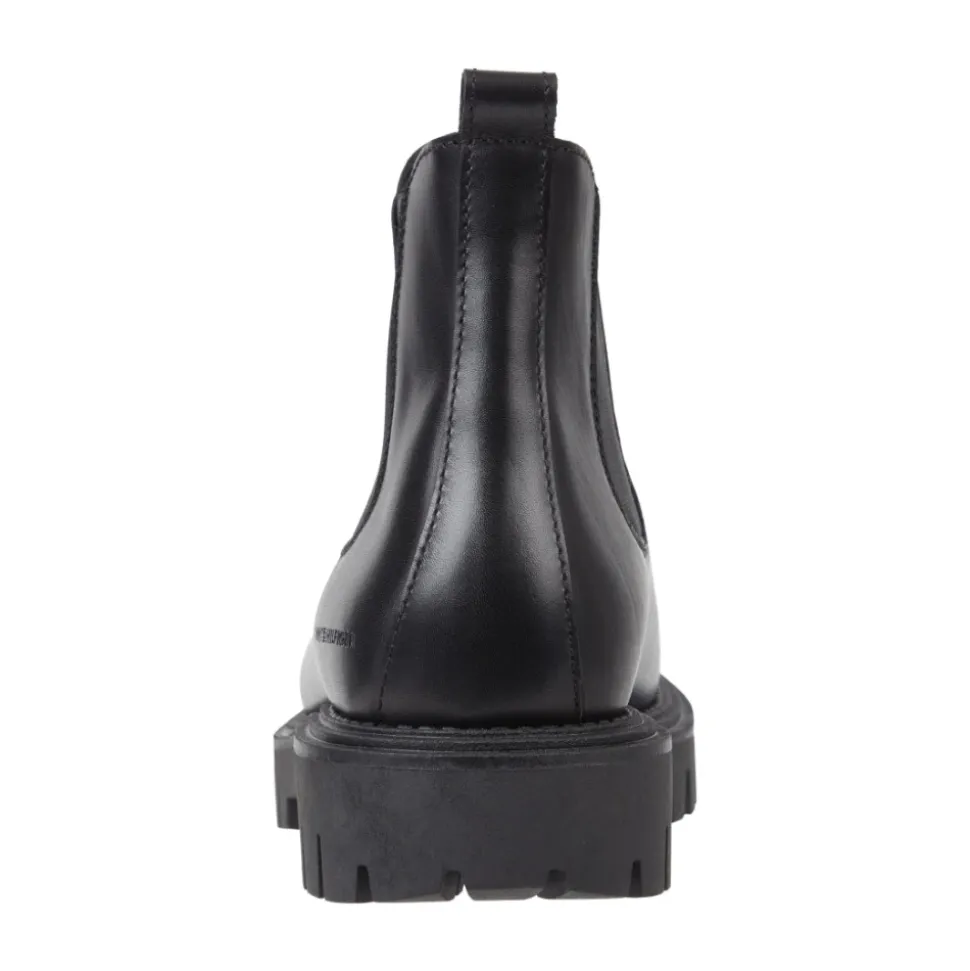 Premium Chunky Black Ankle Boots