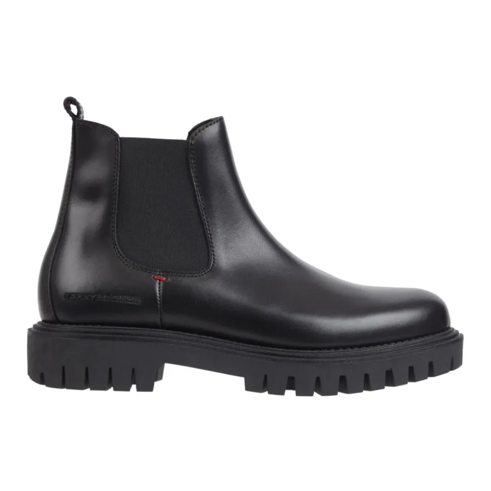 Premium Chunky Black Ankle Boots