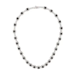 Princess Cut Crystal Necklace
