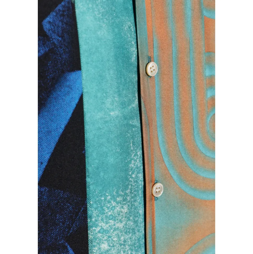 Printed Silk Twill Shirt