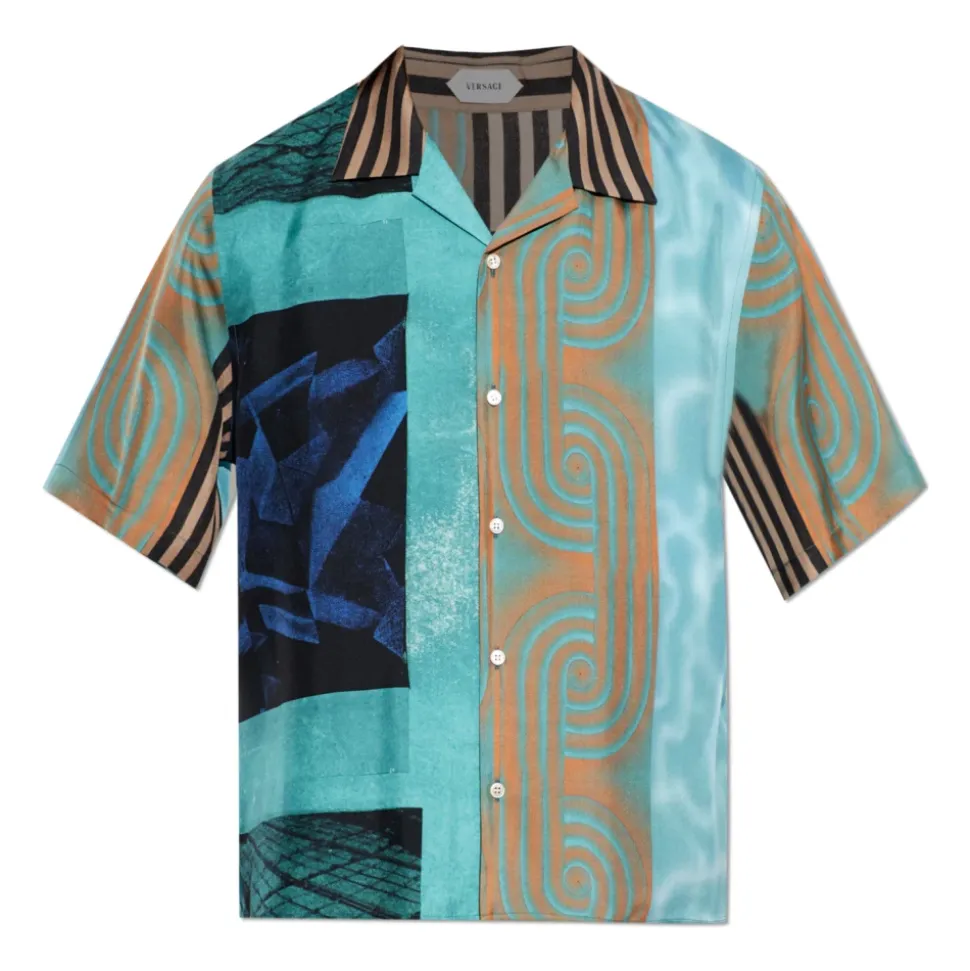 Printed Silk Twill Shirt
