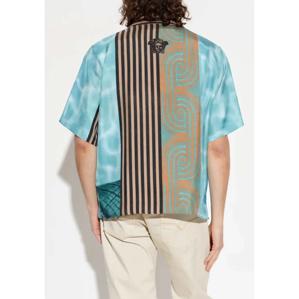 Printed Silk Twill Shirt