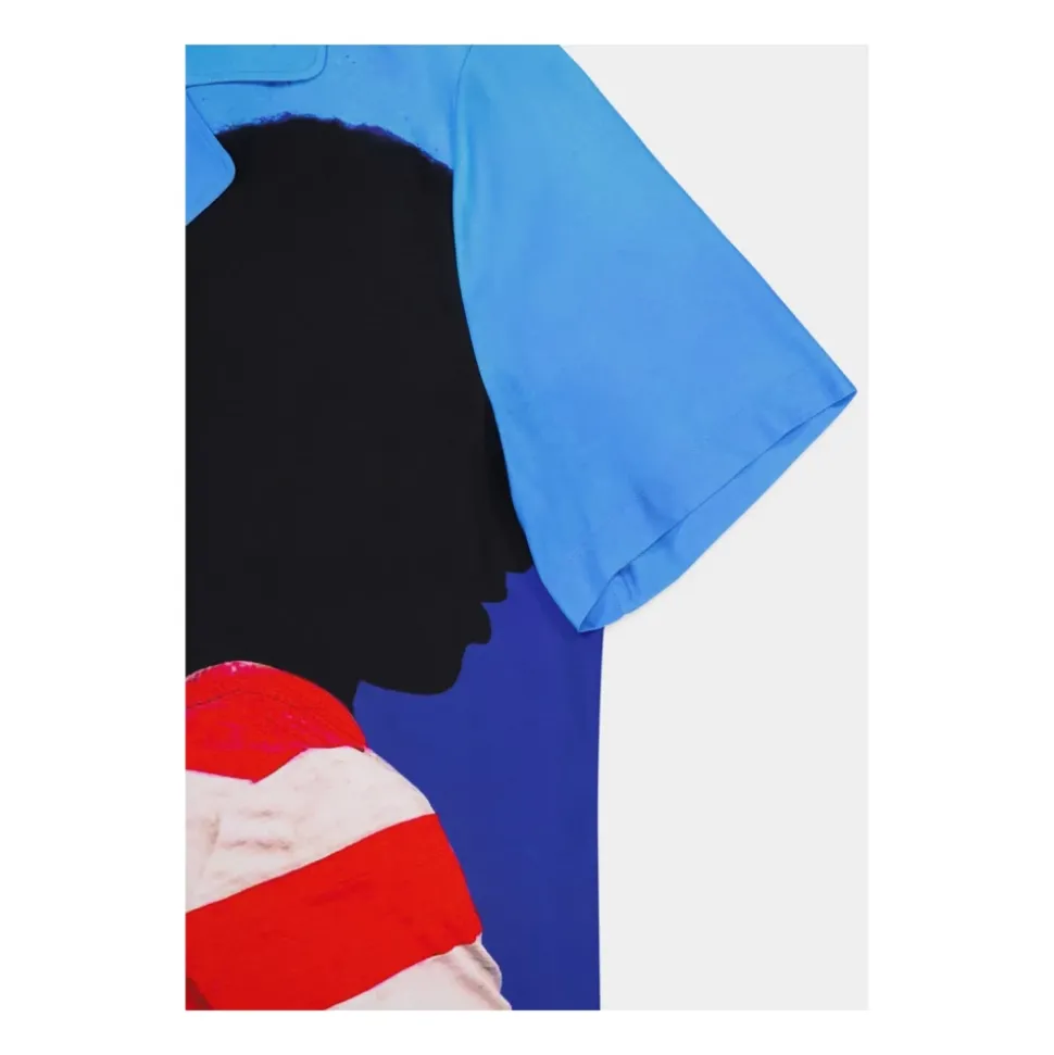 Printed Twill Shirt with All-Over Art