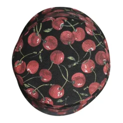 Printed Wide Brim Bucket Hat