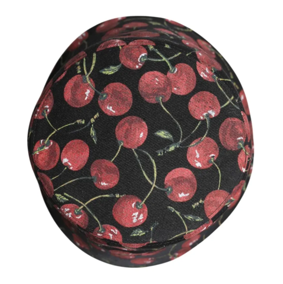 Printed Wide Brim Bucket Hat