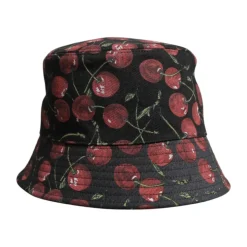 Printed Wide Brim Bucket Hat