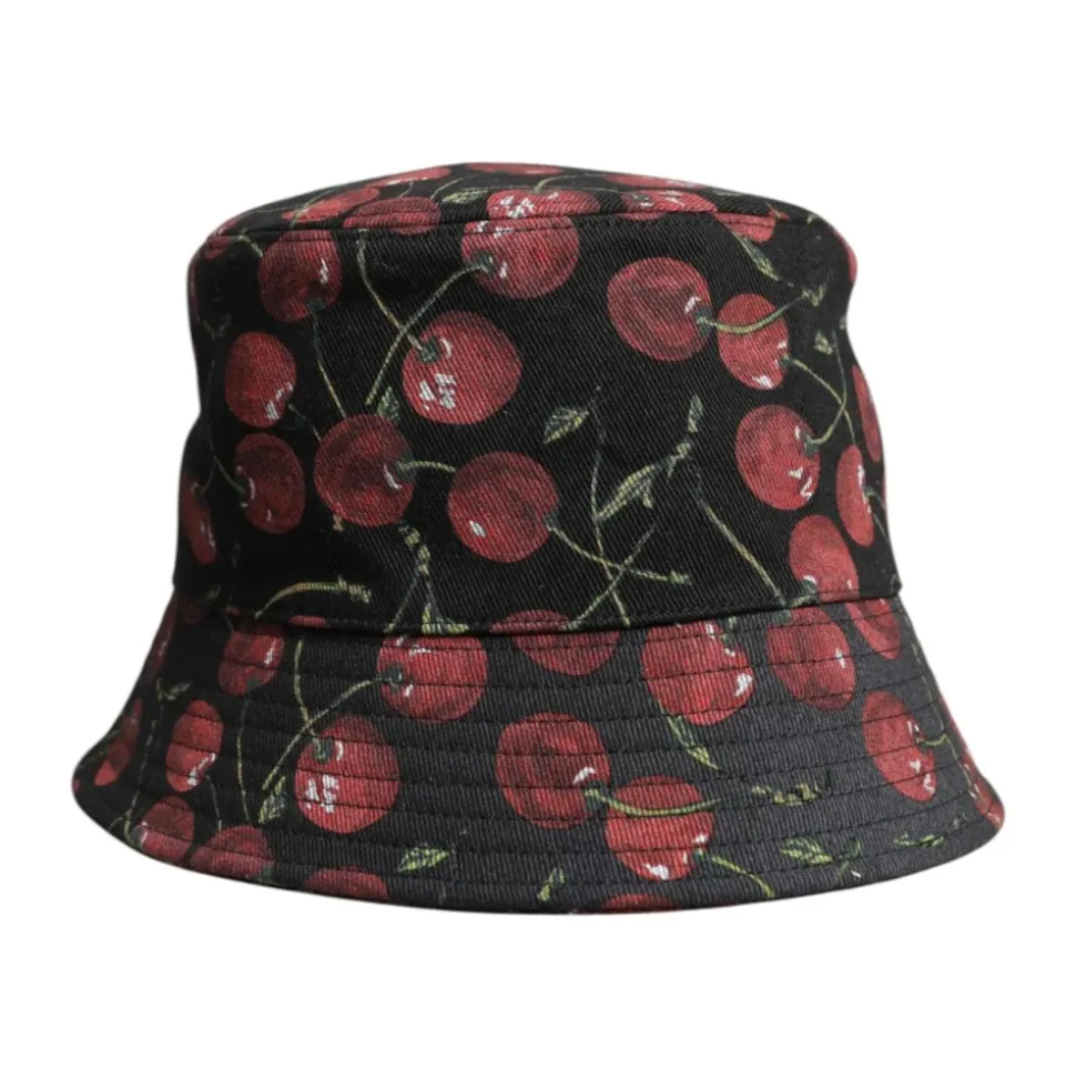 Printed Wide Brim Bucket Hat