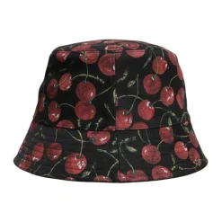 Printed Wide Brim Bucket Hat