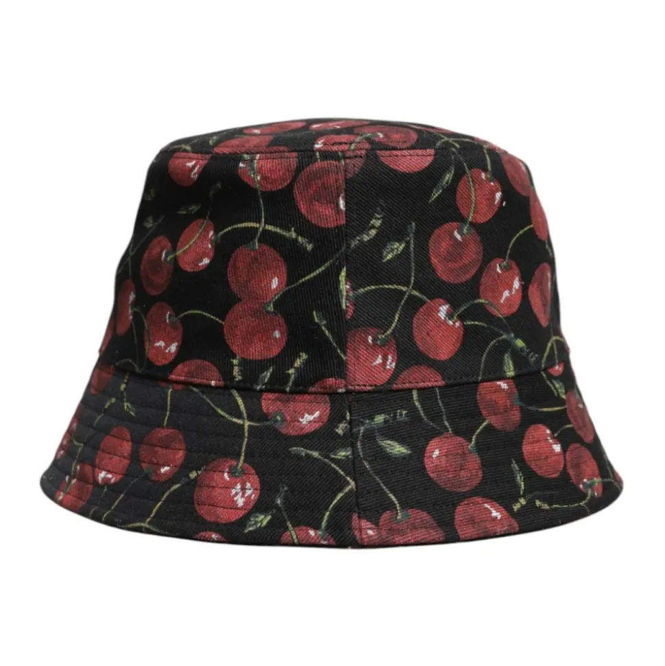 Printed Wide Brim Bucket Hat