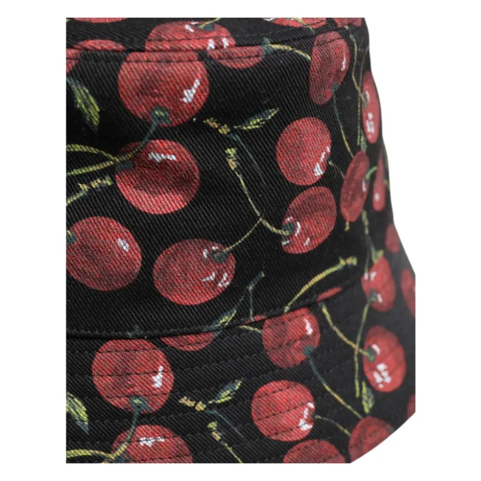 Printed Wide Brim Bucket Hat