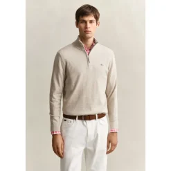 Pull Demi Zip Coton