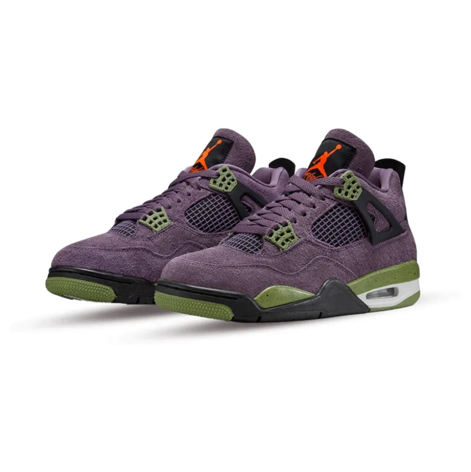 Purple Retro 4 Sneakers