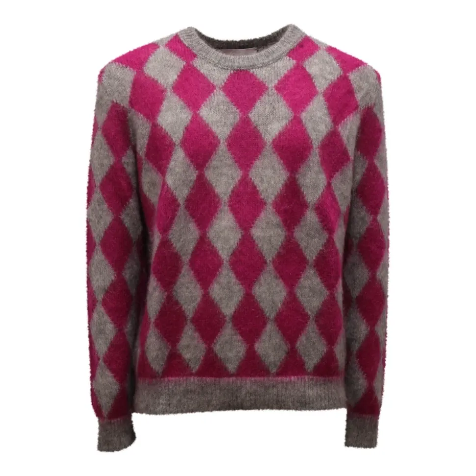 Q6886 Maglione Mohair Blend Sweater