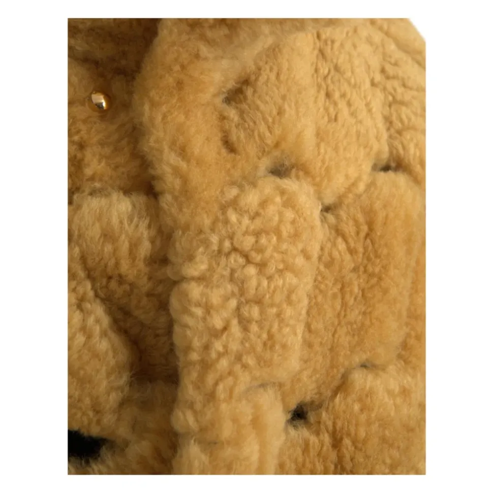 Quilted Shearling Coat