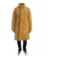 Quilted Shearling Coat