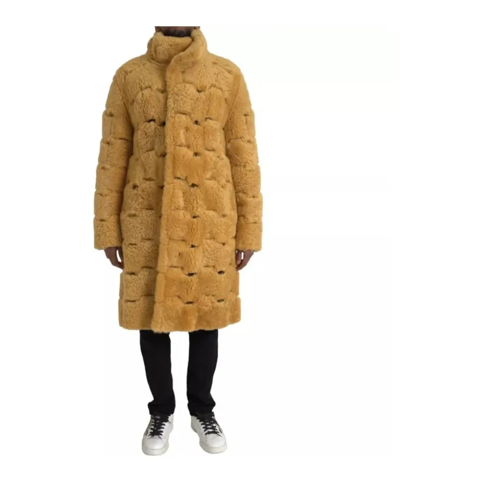 Quilted Shearling Coat