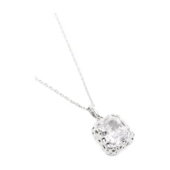 Radiant Square Pendant Necklace