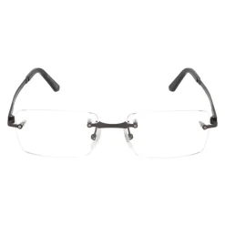 Rectangular Metal Frame Eyeglasses