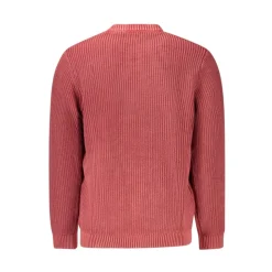 Red Cotton Men Sweater