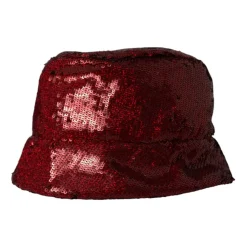 Red Sequined Bucket Hat