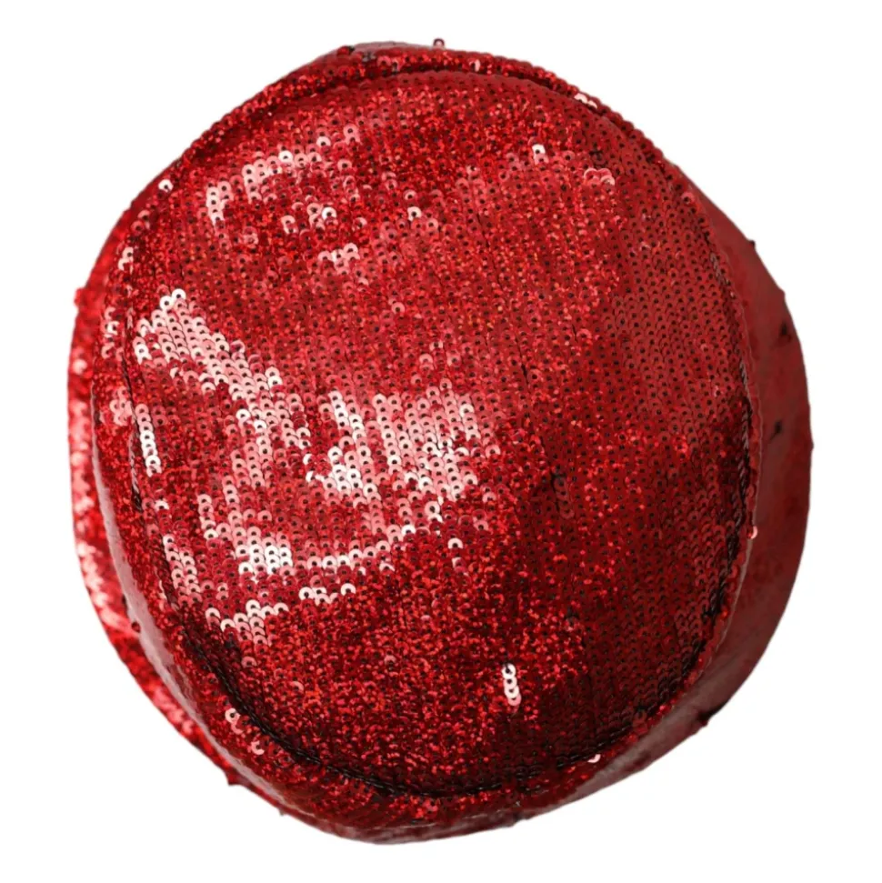 Red Sequined Bucket Hat