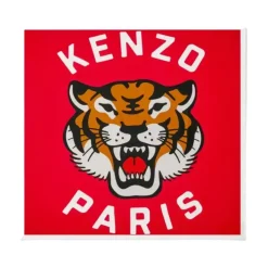 Red Silk Lucky Tiger Scarf