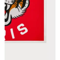 Red Silk Lucky Tiger Scarf