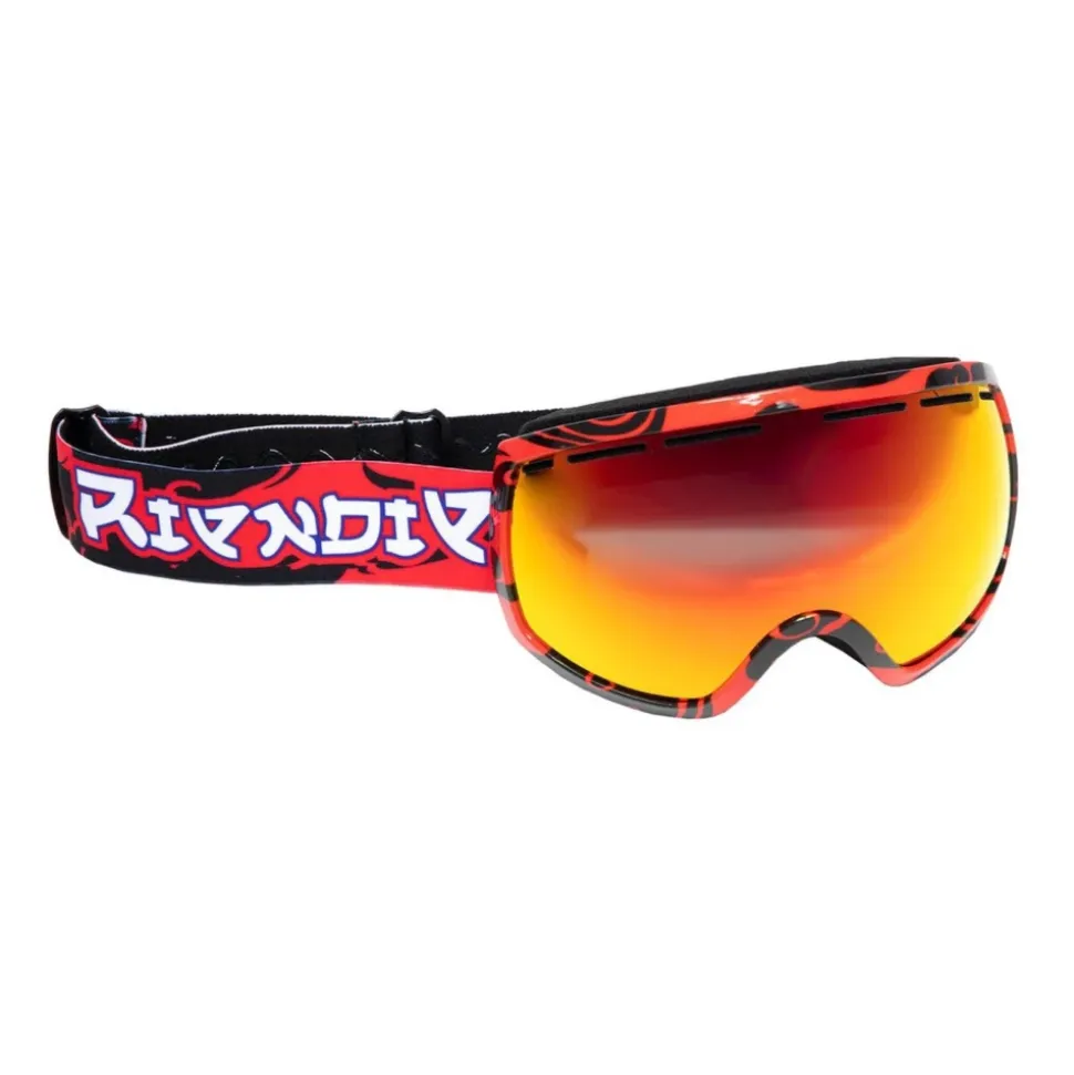 Red Snow Goggles Anti-scratch Lenses