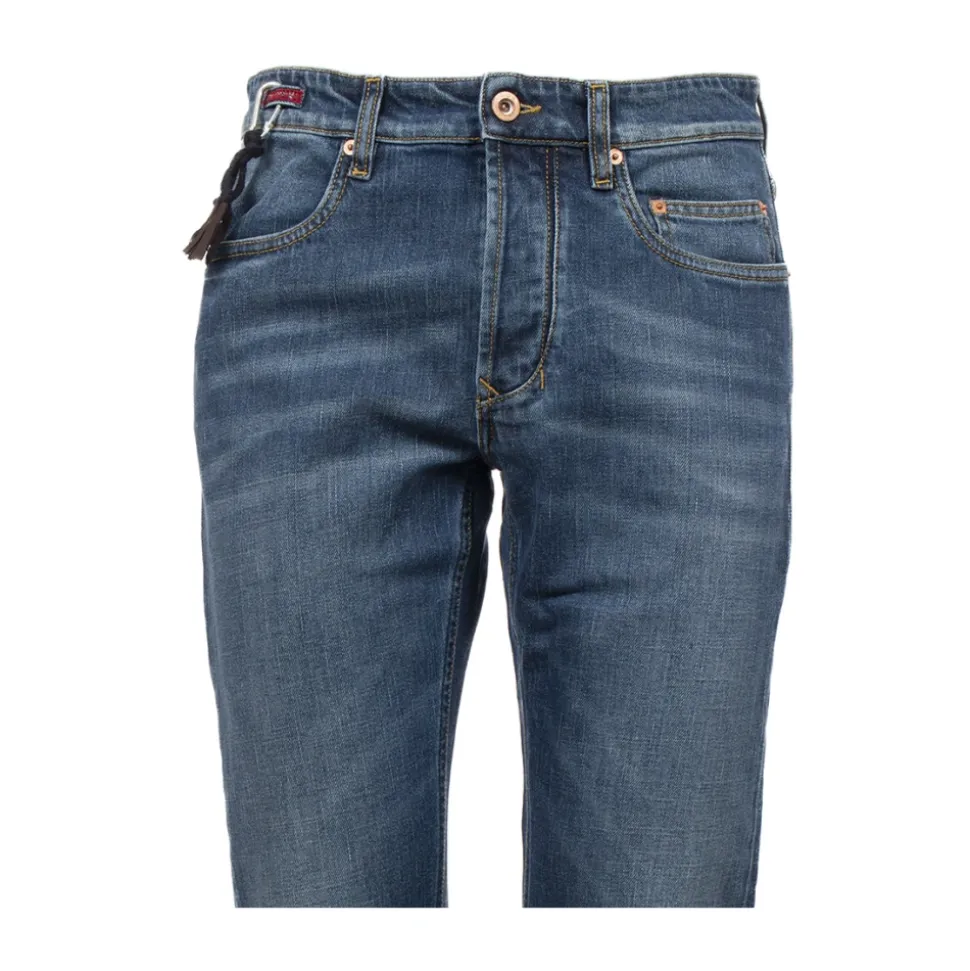 Regular Fit Cotton Blend 5 Pocket Jeans