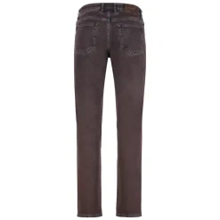 Regular Fit Jeans with Leather Logo