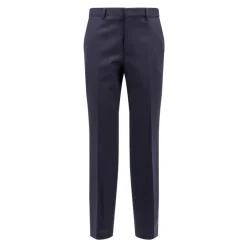Regular-Fit Micro-Patterned Stretch Trousers