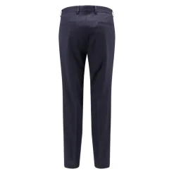 Regular-Fit Micro-Patterned Stretch Trousers