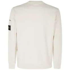 Regular Fit Ripstop Pocket Cotton Fleece Crew Neck Sweatshirt
