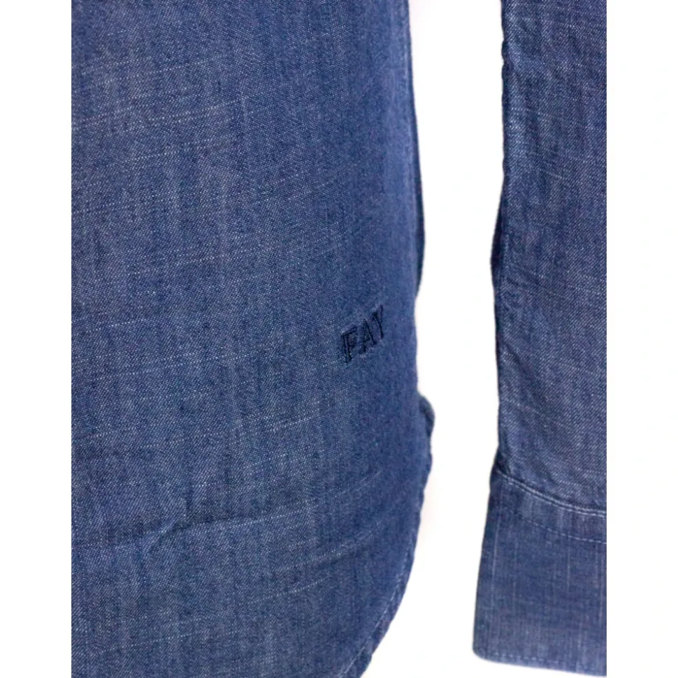 Regular Fit Stone Washed Denim Shirt
