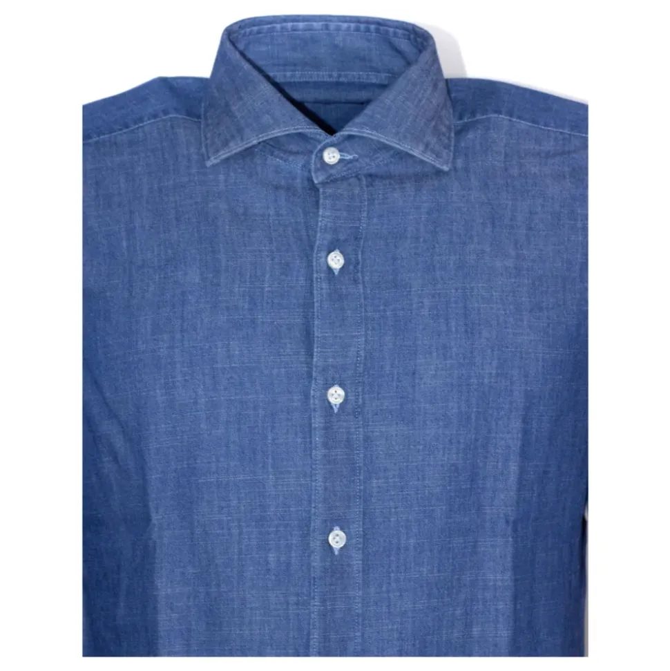 Regular Fit Stone Washed Denim Shirt
