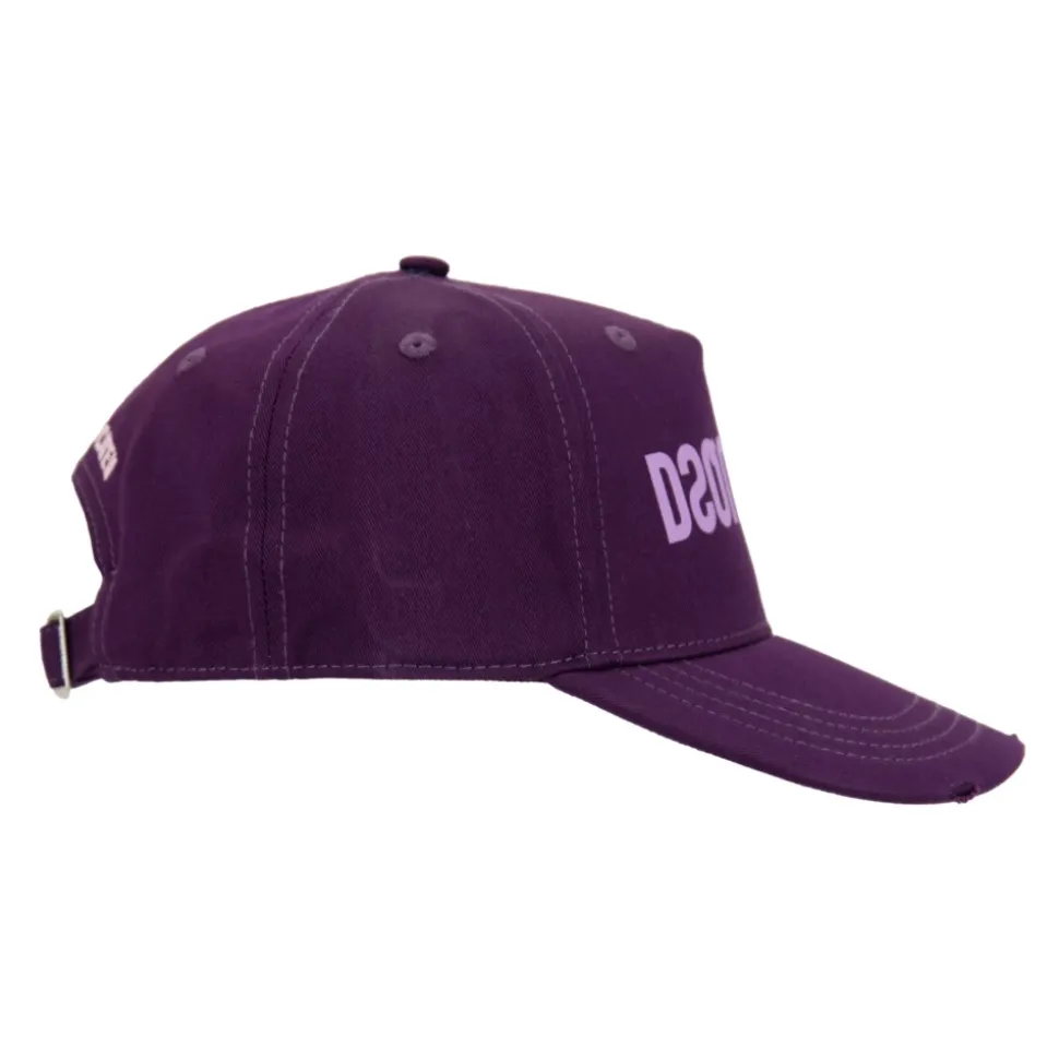 Reversed Logo Cotton Baseball Cap