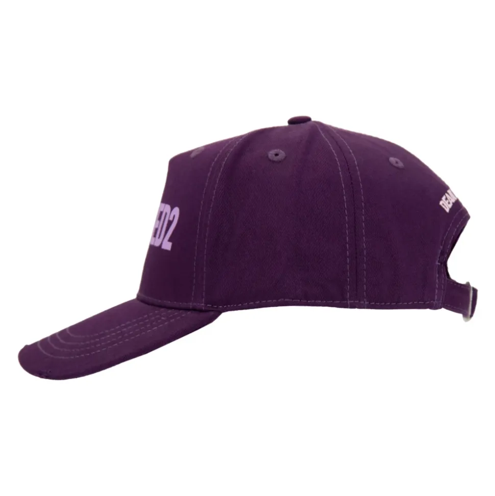 Reversed Logo Cotton Baseball Cap