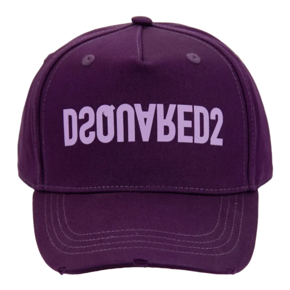 Reversed Logo Cotton Baseball Cap