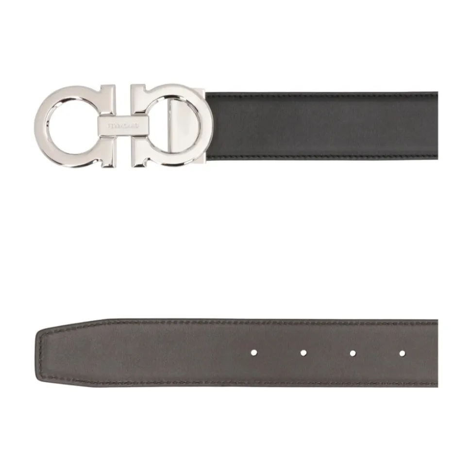 Reversible and Adjustable Gancini Belt