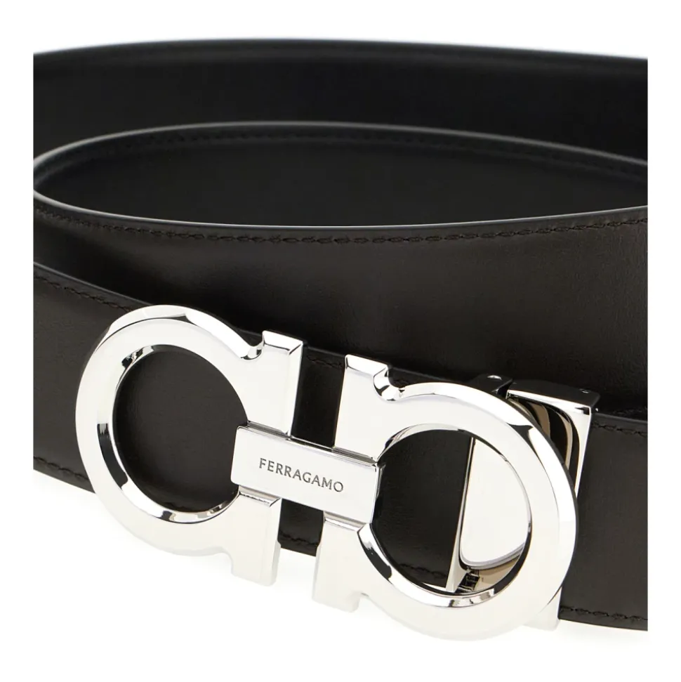 Reversible and Adjustable Gancini Belt