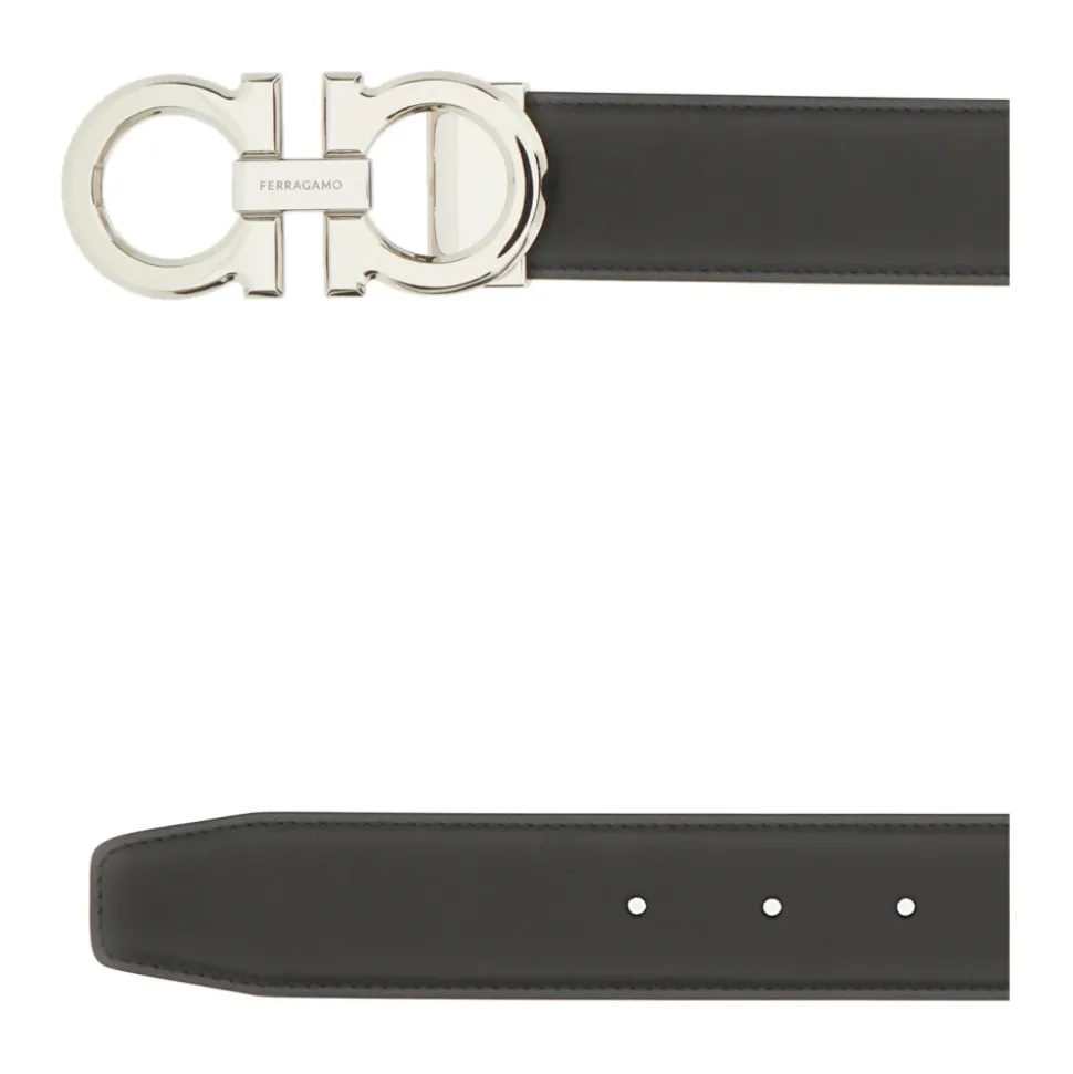 Reversible and Adjustable Gancini Belt