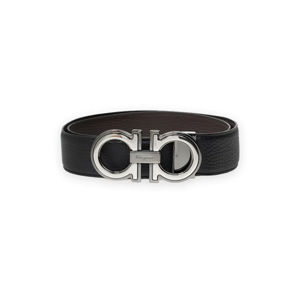 Reversible and Adjustable Gancini Belt