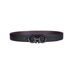 Reversible and adjustable Gancini belt