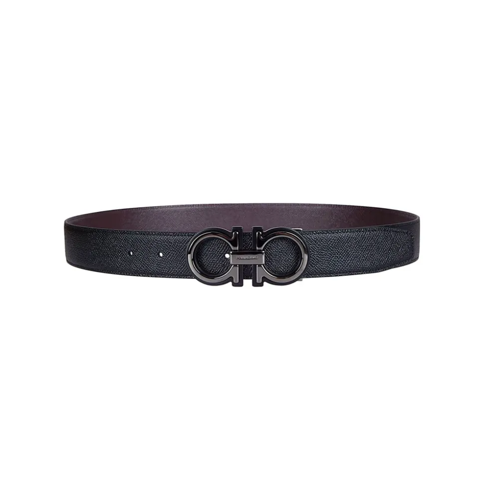 Reversible and adjustable Gancini belt