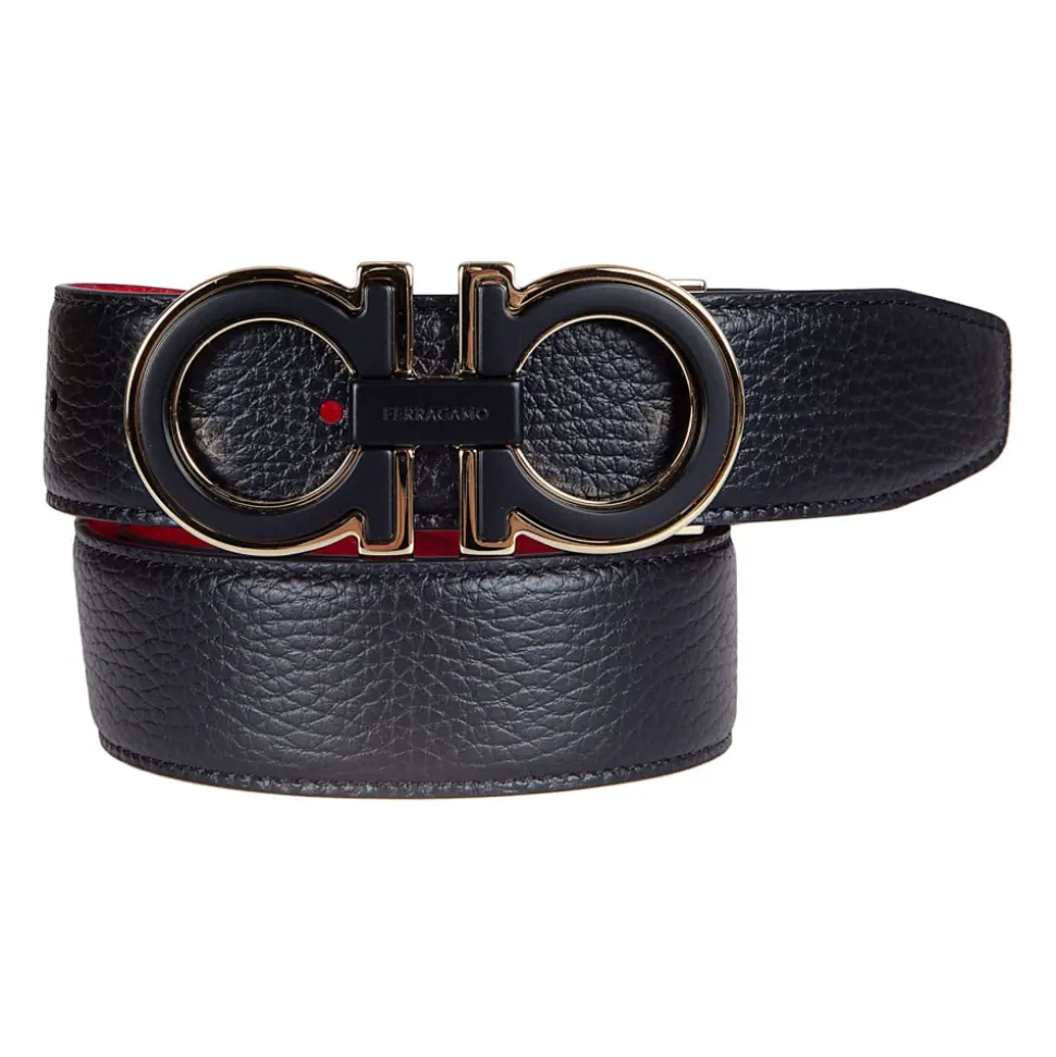 Reversible and Adjustable Gancini Belt