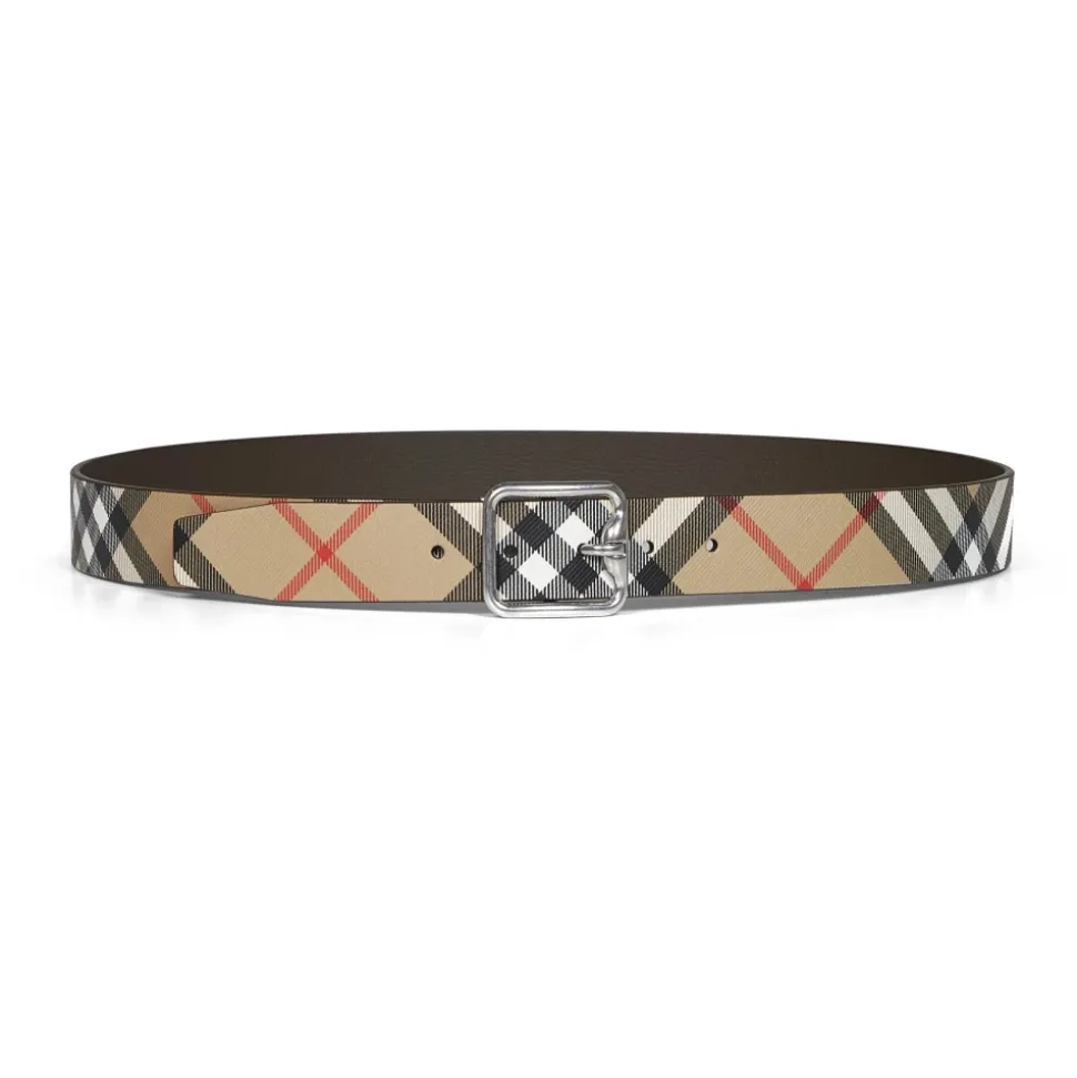 Reversible Check B Buckle Belt