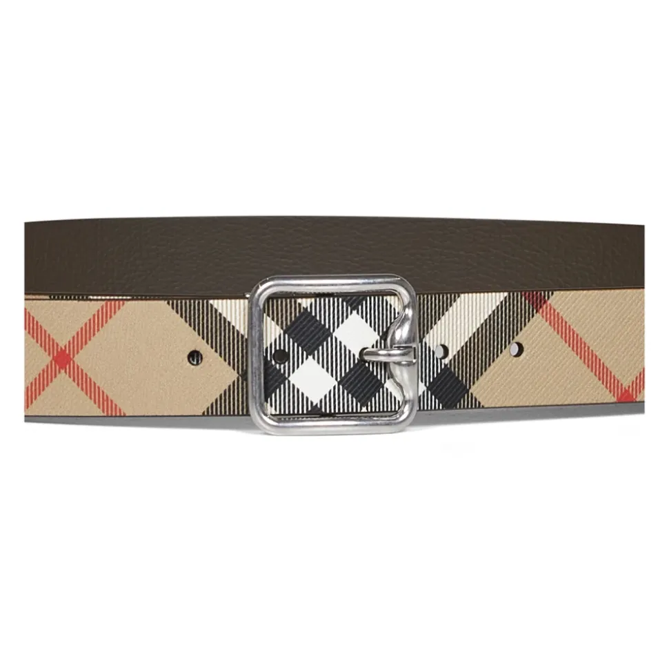 Reversible Check B Buckle Belt