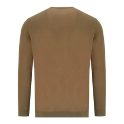 Reversible Crewneck Sweater Pink Brown