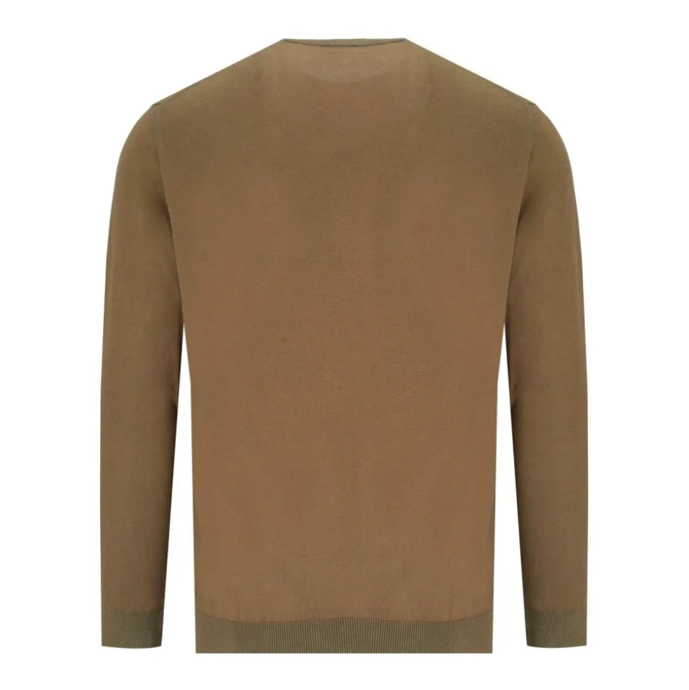 Reversible Crewneck Sweater Pink Brown